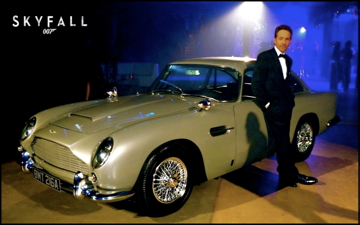 David Giammarco, SKYFALL Royal World Premiere, Aston Martin DB5