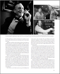 LICENSE TO THRILL by David Giammarco, Cigar Aficionado Magazine International Edition - Ian Fleming Centenary