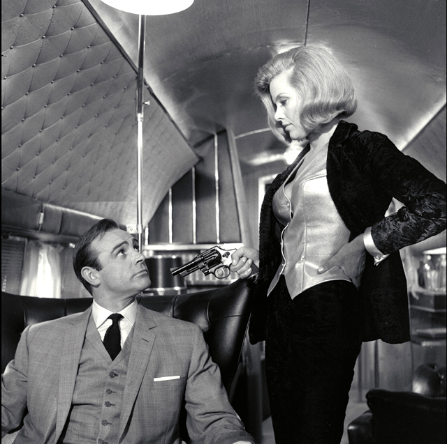 Blackman As Pussy Galore With Sean Connery As James Bond In Goldfinger
